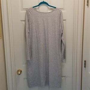 Soft Surroundings Grey Heather Knit Dress
